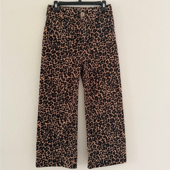 Maeve Denim - Maeve Brown and Black Leopard-Print Pants